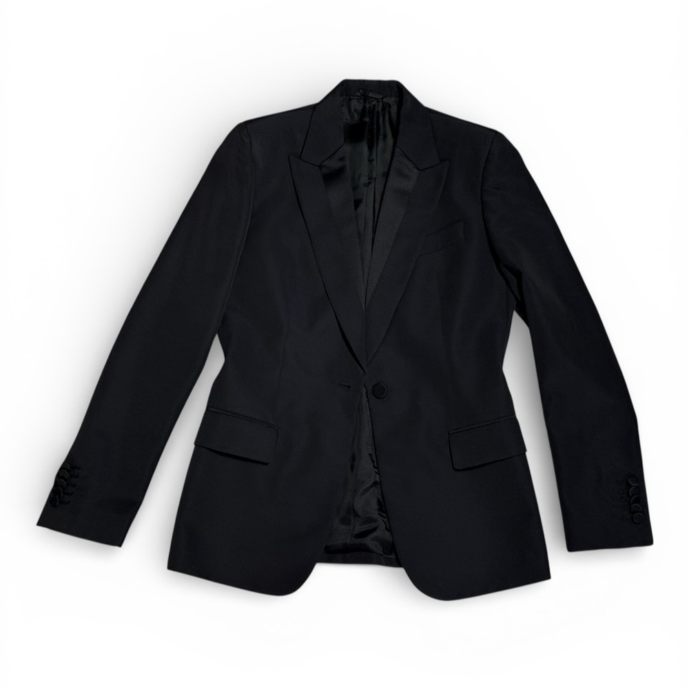 Vintage Gucci Black Structured Single Breasted Blazer Suit Jacket